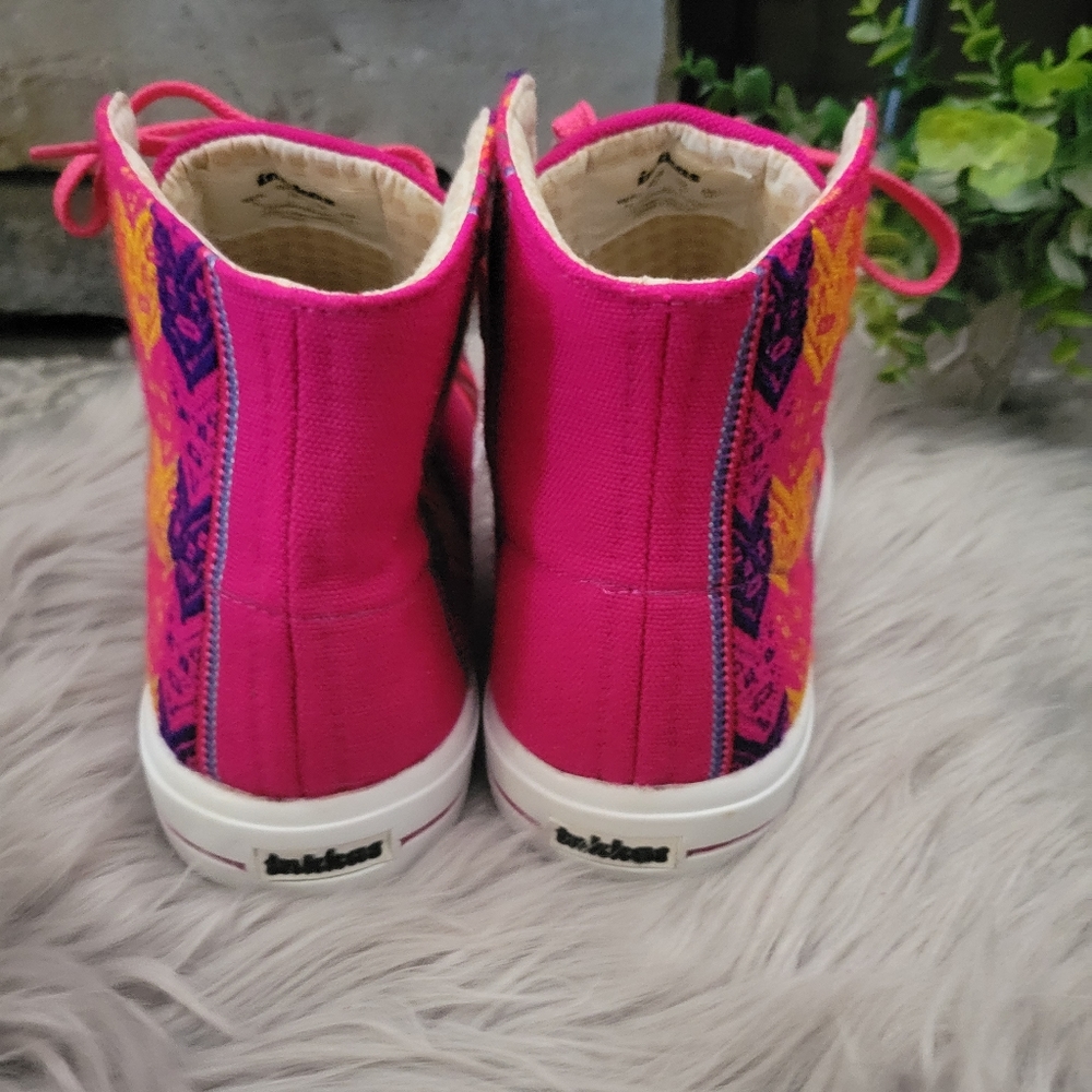 Inkkas Pink Multi-Color High-Top Sneakers - Picture 6 of 14